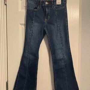 Abercrombie Kids Blue Flare Wide Leg Jeans